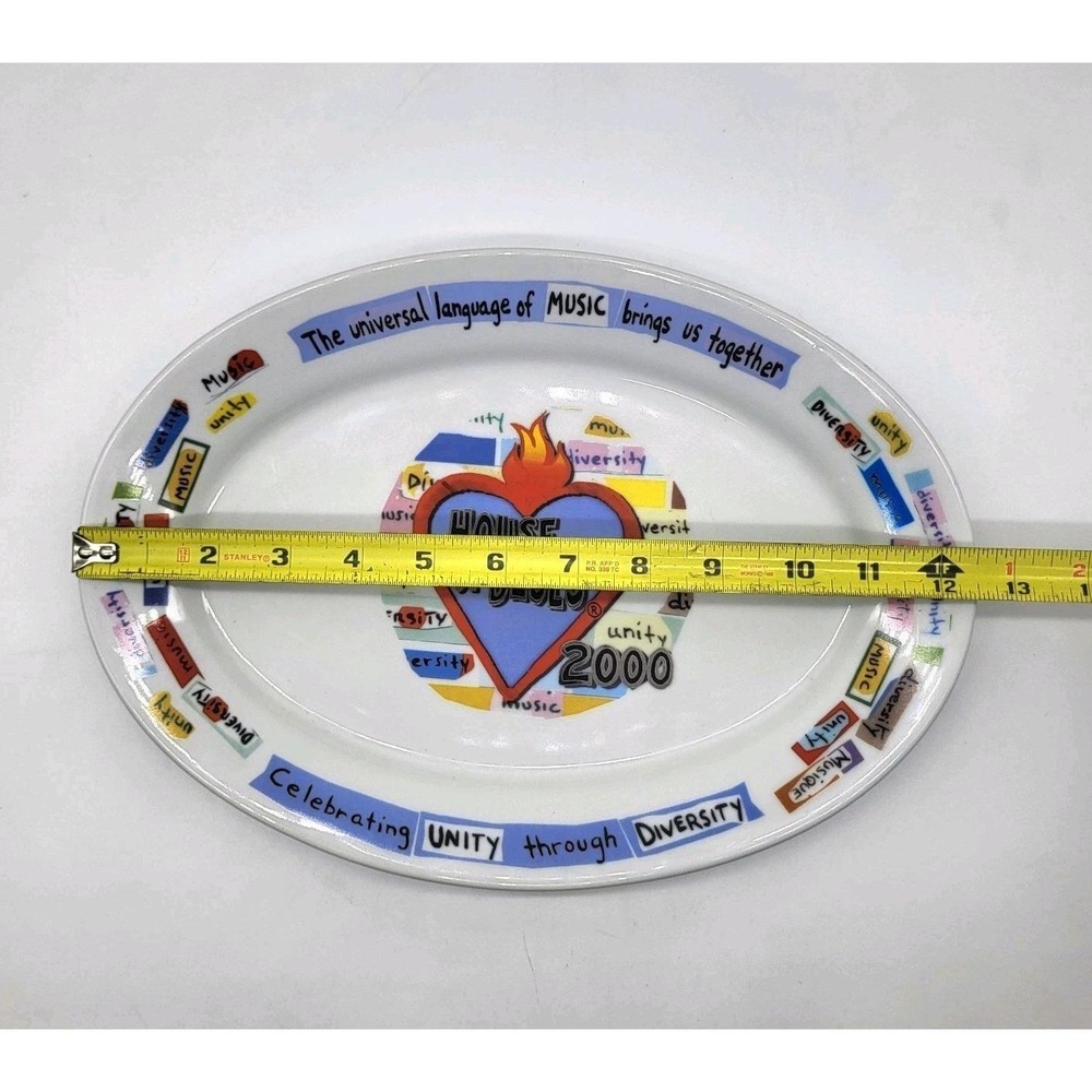 Rare House of Blues 2000 Unity In Diversity Oval Platter 12.5" Proof 2 B5373 - Picture 7 of 9
